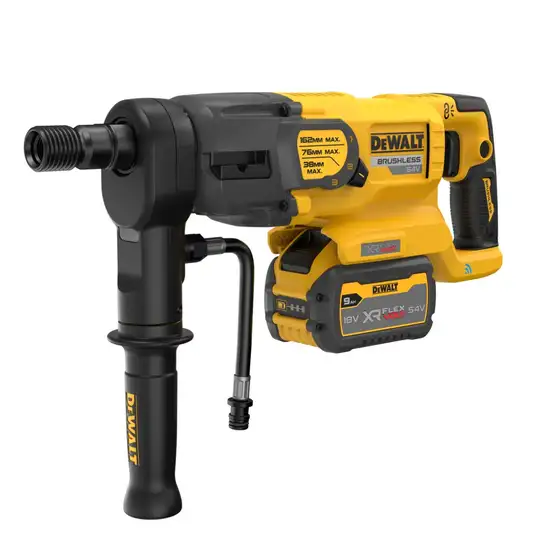 3-biegowa wiertnica diamentowa do pracy na sucho i mokro, FLEXVOLT, DEWALT [DCD150X2-QW]