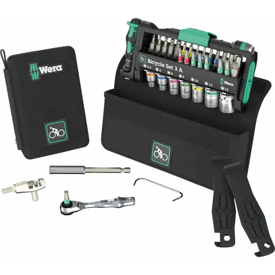 38szt. narzędzi rowerowych, nitownica, Bicycle Set 3A, Wera [05004188001]