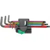 Zestaw 7szt kluczy trzpieniowych z kulką do śrub imbusowych, z magnetyzerem, 950/7 Hex-Plus Multicolour Magnet 1, Wera [05022534001]