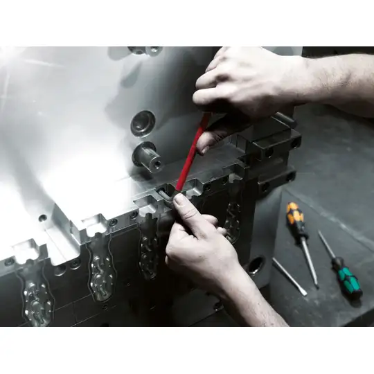 Zestaw 7szt kluczy trzpieniowych z kulką do śrub imbusowych, z magnetyzerem, 950/7 Hex-Plus Multicolour Magnet 1, Wera [05022534001]