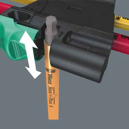 Zestaw 7szt kluczy trzpieniowych z kulką do śrub imbusowych, z magnetyzerem, 950/7 Hex-Plus Multicolour Magnet 1, Wera [05022534001]