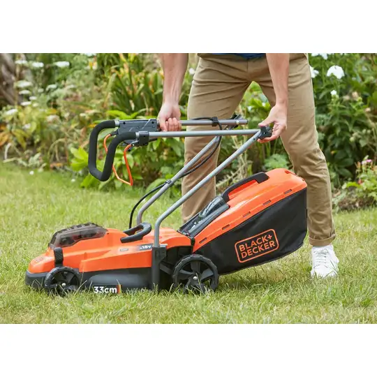 akumulatorowa kosiarka do trawy 33cm, 2x18V, POWERCONNECT, Black+Decker [BCMW3318N-XJ]