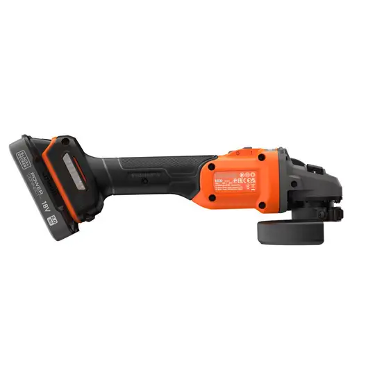 akumulatorowa szlifierka kątowa 115mm, POWERCONNECT 18V, 2x2,0Ah, Black+Decker [BCG6L8D2S-QW] Li-Ion