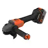 akumulatorowa szlifierka kątowa 115mm, POWERCONNECT 18V, 4,0Ah, Black+Decker [BCG6L8F1S-QW] Li-Ion