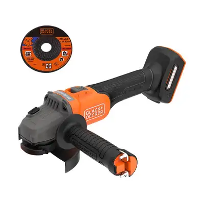 akumulatorowa szlifierka kątowa 115mm, POWERCONNECT 18V, Black+Decker [BCG6L8N-XJ]