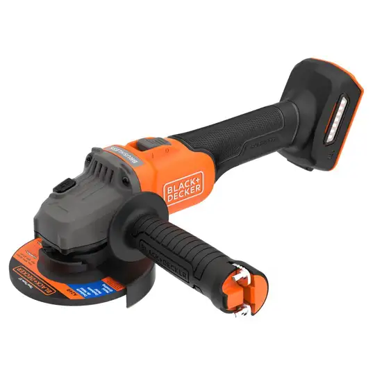 akumulatorowa szlifierka kątowa 115mm, POWERCONNECT 18V, Black+Decker [BCG6L8N-XJ]