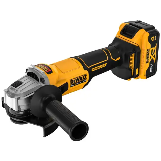 akumulatorowa szlifierka kątowa 125mm 2x4.0Ah, 18V XR DEWALT [DCG407M2T-QW]