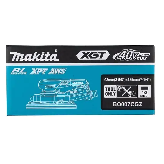 akumulatorowa szlifierka mimośrodowa 93x185mm, 40V max XGT, Makita [BO007CGZ]