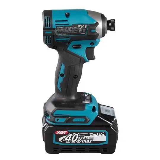 akumulatorowa zakrętarka udarowa 1/4", 210Nm, 40V max XGT, Makita [TD003GA201] 2x2,0Ah
