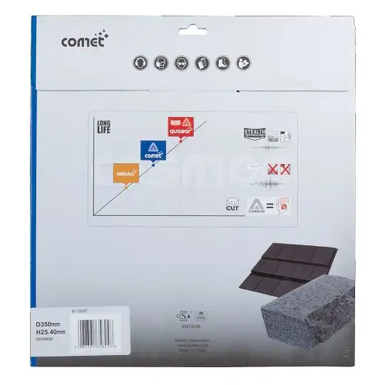 diamentowa tarcza do cięcia betonu i kamienia, 350/25,4mm, Comet, Makita [B-13057]