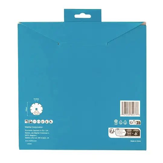 diamentowa tarcza segmentowa do cięcia betonu, cegły, na sucho, 230mm, Diamak, Makita [D-80117]