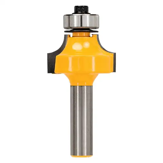 frez HM zaokrąglający z łożyskiem, promień freza 6mm, trzpień 8mm, DEWALT [DT90014-QZ]