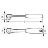 grzechotka ręczna dwukierunkowa 1/2'', 60 zębów, 260mm, Bahco [8195-R]