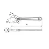klucz nastawny szwedzki 255mm, rozstaw szczęk 31mm, Bahco [8072]