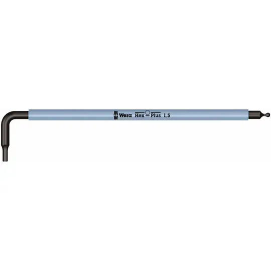 klucz trzpieniowy do śrub imbusowych, 1.5mm, z kulką, 950 SPKL Multicolour, Wera [05022600001]