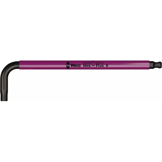 klucz trzpieniowy do śrub imbusowych, 8.0mm, z kulką, 950 SPKL Multicolour, Wera [05022614001]