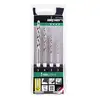 komplet 4 szt. wierteł HSS Super do metalu 1/4", ATM 4, ALPEN [0000110804100]