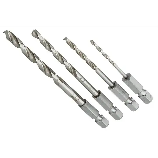 komplet 4 szt. wierteł HSS Super do metalu 1/4", ATM 4, ALPEN [0000110804100]