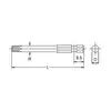 końcówka 1/4'' do śrub z gniazdem TORX, T30x50mm, KOKEN [121T-50 T30]