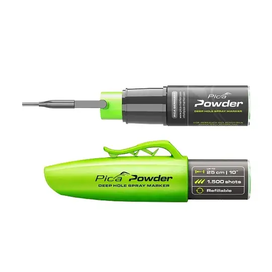 marker natryskowy do głębokich otworów do 25cm, Powder Pica [2020] zielony