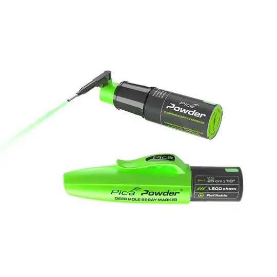 marker natryskowy do głębokich otworów do 25cm, Powder Pica [2020] zielony