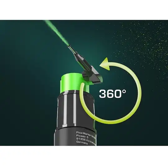 marker natryskowy do głębokich otworów do 25cm, Powder Pica [2020] zielony