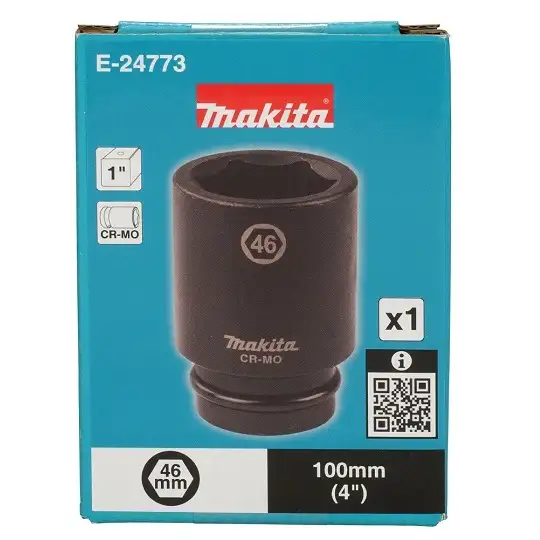 nasadka udarowa długa 1", sześciokątna, rozmiar 46mm, Makita [E-24773]