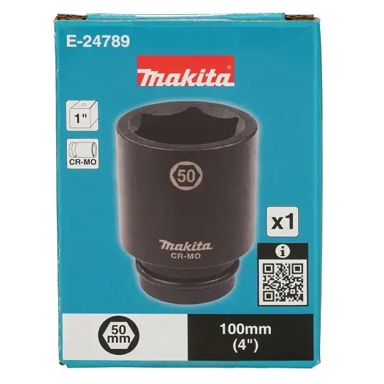 nasadka udarowa długa 1", sześciokątna, rozmiar 50mm, Makita [E-24789]