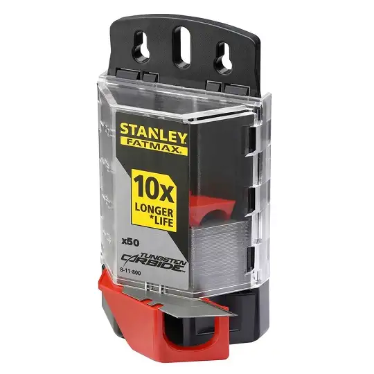 ostrza wymienne do nożyków, trapezowe, 50szt., CARBIDE FATMAX Stanley [8-11-800]
