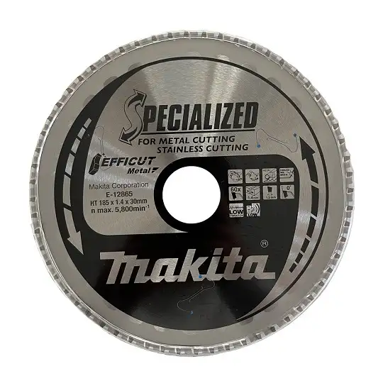 piła tarczowa do metalu i stali nierdzewnej, 185/30/1,4mm, 60 zębów, T.C.T. Efficut, Makita [E-12865]