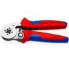 samonastawne szczypce zaciskowe do tulejek kablowych 0,08-16 mm², KNIPEX [97 55 04] z ładowaniem bocznym