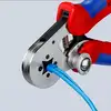 samonastawne szczypce zaciskowe do tulejek kablowych 0,08-16 mm², KNIPEX [97 55 04] z ładowaniem bocznym