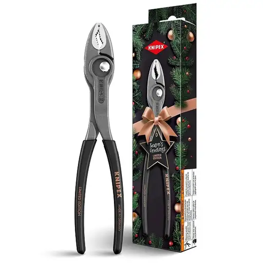 szczypce chwytające 4-22mm, TwinGrip, Knipex [82 01 200 S02] wersja limitowana w opakowaniu świątecznym