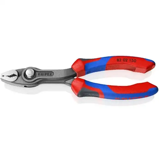 szczypce chwytające od czoła i z boku 3-16mm, TwinGrip, Knipex [82 02 150] rękojeści dwukomponentowe