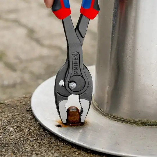 szczypce chwytające od czoła i z boku 5-27mm, TwinGrip, Knipex [82 02 250] rękojeści dwukomponentowe