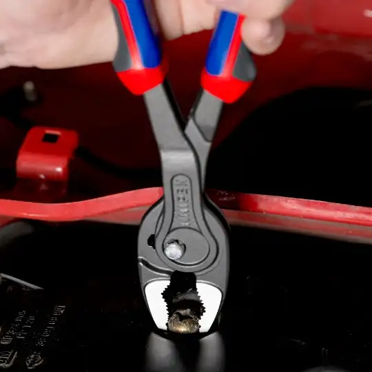 szczypce chwytające od czoła i z boku 5-27mm, TwinGrip, Knipex [82 02 250] rękojeści dwukomponentowe