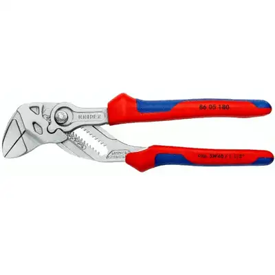 szczypce nastawne/klucz 180mm KNIPEX [86 05 180] dwukomponentowe rękojeści