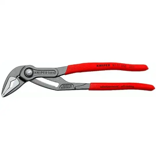 szczypce nastawne z wydłużonymi szczękami, Cobra ES, 250mm, KNIPEX [87 51 250]