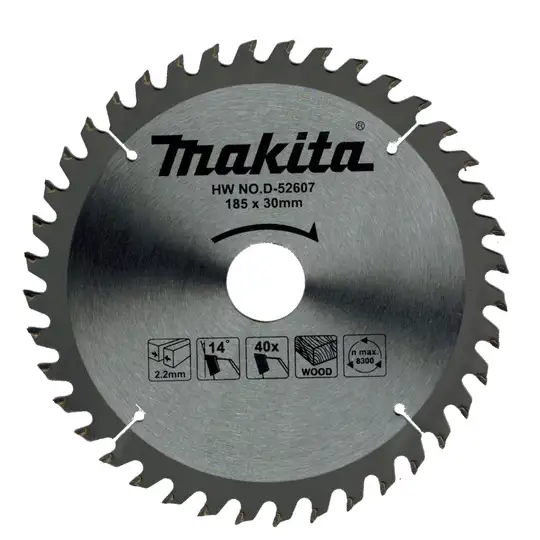 tarcza tnąca do drewna, 185/30mm, 40 zębów, Economy, Makita [D-52607]