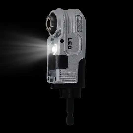 udarowa głowica kątowa 90° z oświetleniem LED, 1/4" , DeWalt [DTLRA-QZ]