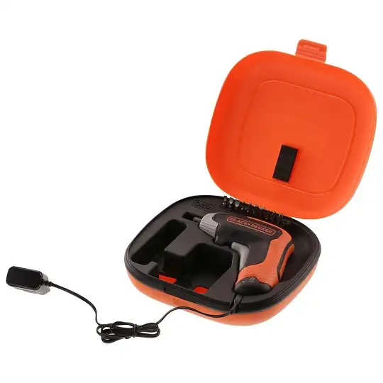 wkrętak akumulatorowy 3,6V z 10 końcówkami 1/4", Black+Decker [BCF611CK-QW] 1,5Ah