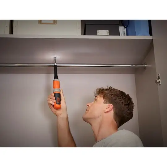 wkrętak akumulatorowy 3,6V z końcówkami 1/4", Black+Decker [BCF603C-QW] 1,5Ah