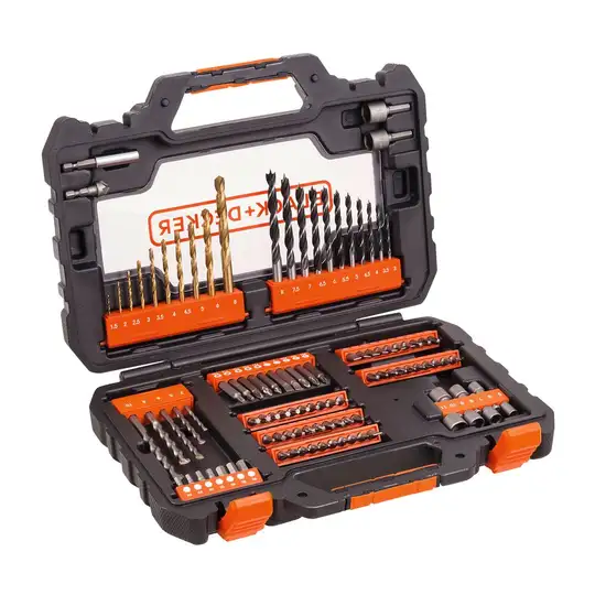 zestaw 104 szt. wierteł, końcówek i nasadek 1/4'' BLACK+DECKER [A7230-XJ]