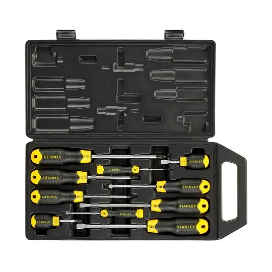 zestaw 10szt. wkrętaków do śrub prostych i Philips, CUSHION GRIP, Stanley [2-65-005]