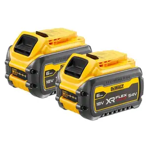 zestaw 2 akumulatorów FlexVolt 54V/18V XR, 6,0Ah, Li-Ion, DeWalt [DCB546T2-XJ]