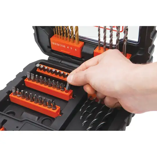 zestaw 50 szt. wierteł i końcówek 1/4'' BLACK+DECKER [A7232-XJ]