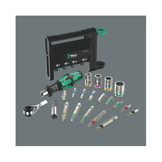 zestaw 50szt kluczy, końcówek i nasadek 1/4'' Tool-Check Modular Set 1 WERA [05049020001]