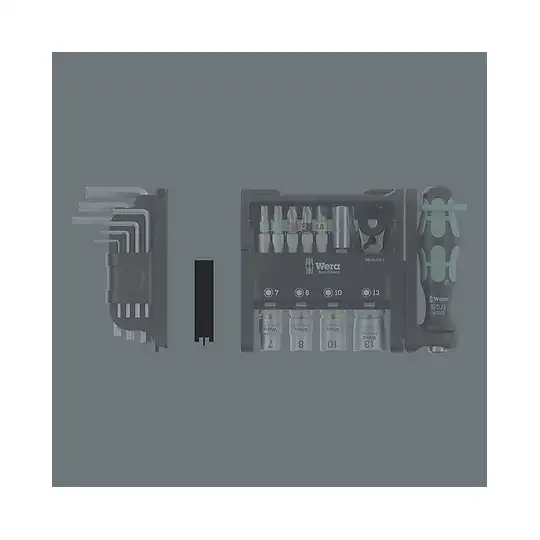 zestaw 50szt kluczy, końcówek i nasadek 1/4'' Tool-Check Modular Set 1 WERA [05049020001]