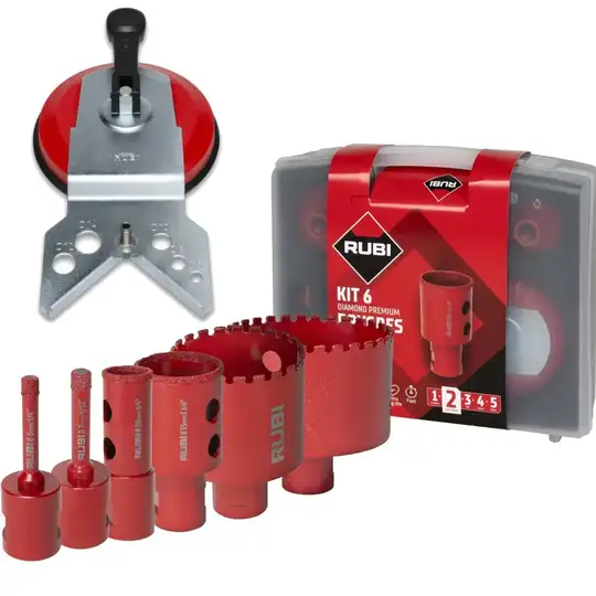 zestaw 6 szt. wierteł diamentowych DRYGRES PREMIUM, Rubi [51929]