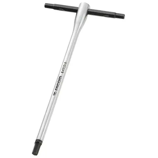 zestaw 6szt. kluczy trzpieniowych typu T z przesuwnym drążkiem, HEX 2,5-8mm, Facom [84TCD.J6]